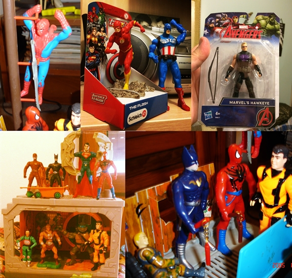 Spiderman-Captain-America-The-Flash-Hawkeye-Batman-Justice-League-Avengeers